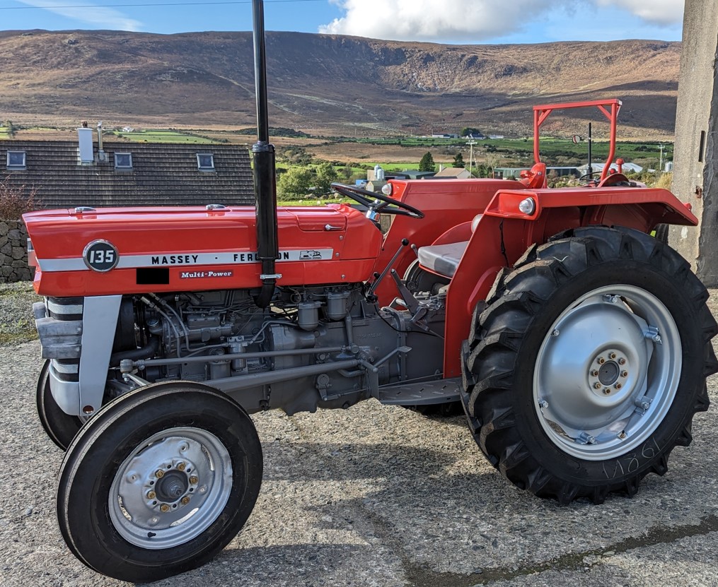 Restored tractor side view